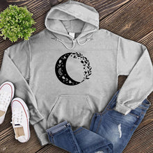 Load image into Gallery viewer, Boho Floral Moon Hoodie

