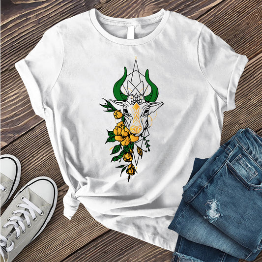 Taurus Floral Bull T-shirt