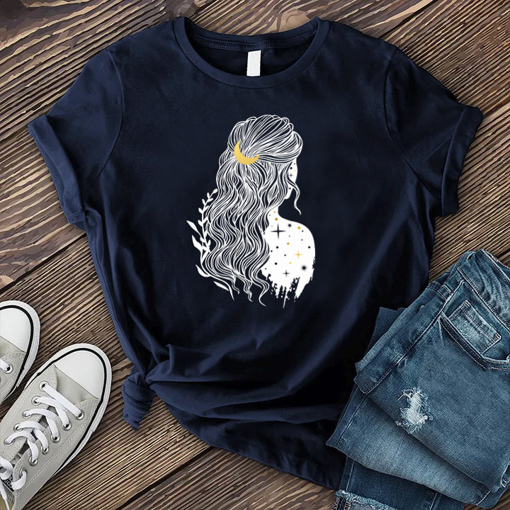 Moon and Stars Woman T-shirt