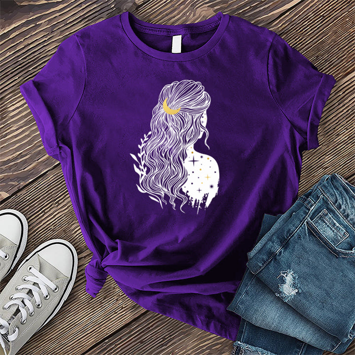 Moon and Stars Woman T-shirt