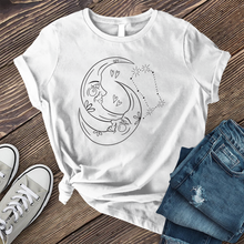 Load image into Gallery viewer, Gemini Constellation Twin Moons T-shirt
