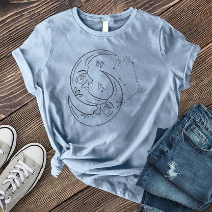 Gemini Constellation Twin Moons T-shirt