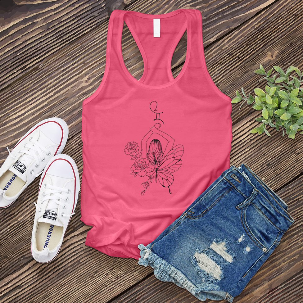 Gemini Butterfly Girl Women's Tank Top Image