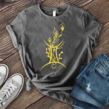 Gemini Symbol with Flowers T-shirt's Image