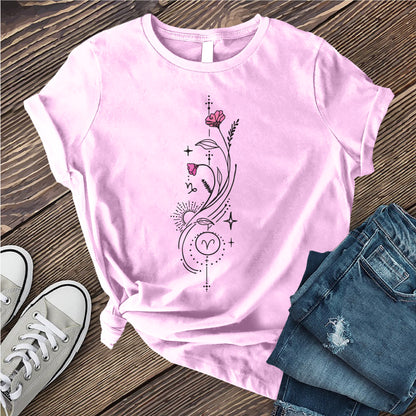 Aries Pink Flowers T-shirt