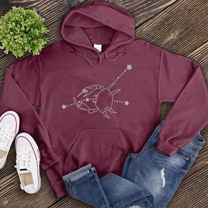 Cancer Constellation and Crab Hoodie
