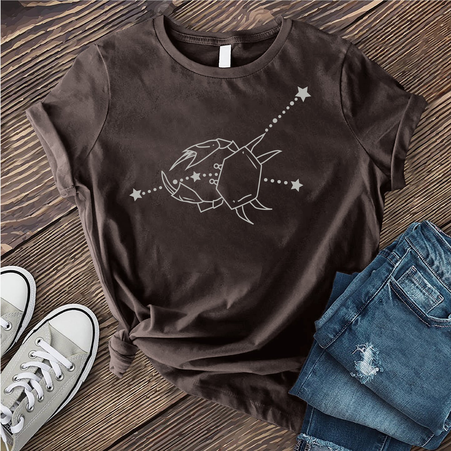Cancer Constellation and Crab T-shirt