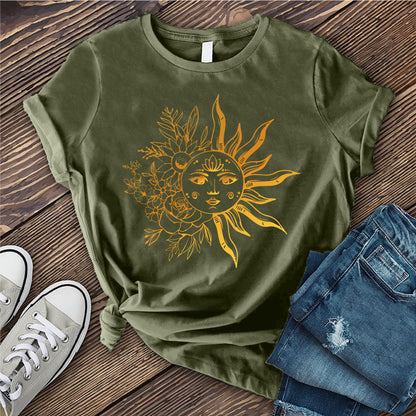 Floral Lotus Sun T-Shirt