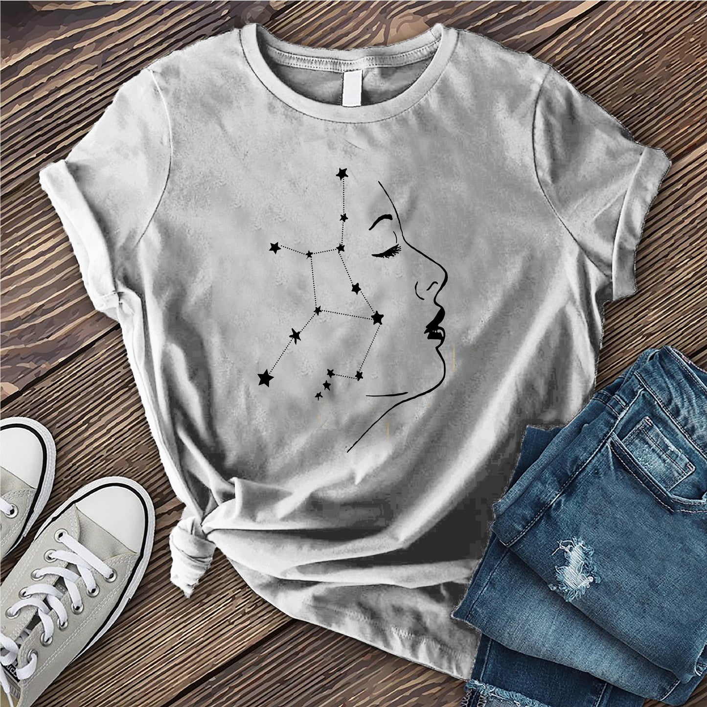 Virgo Constellation Woman T-Shirt