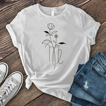 Load image into Gallery viewer, Virgo Floral Symbol T-Shirt
