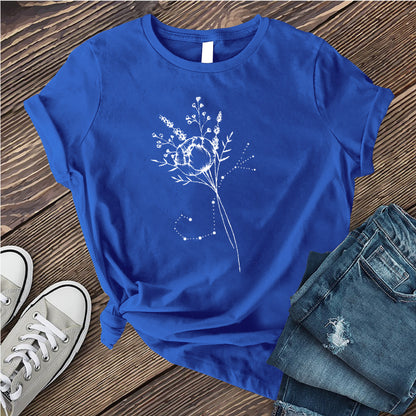 Scorpio Floral Constellation T-shirt