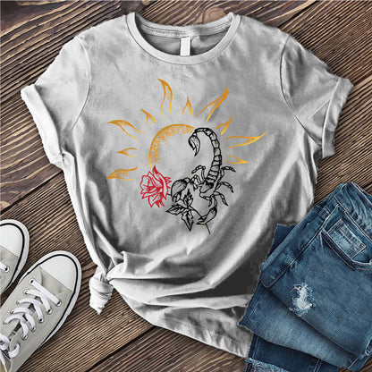 Scorpio Sun and Rose T-shirt