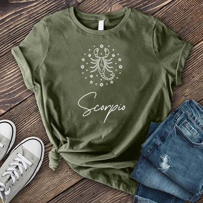 Scorpio Stars and Scorpion T-shirt