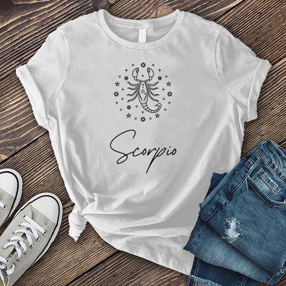 Scorpio Stars and Scorpion T-shirt