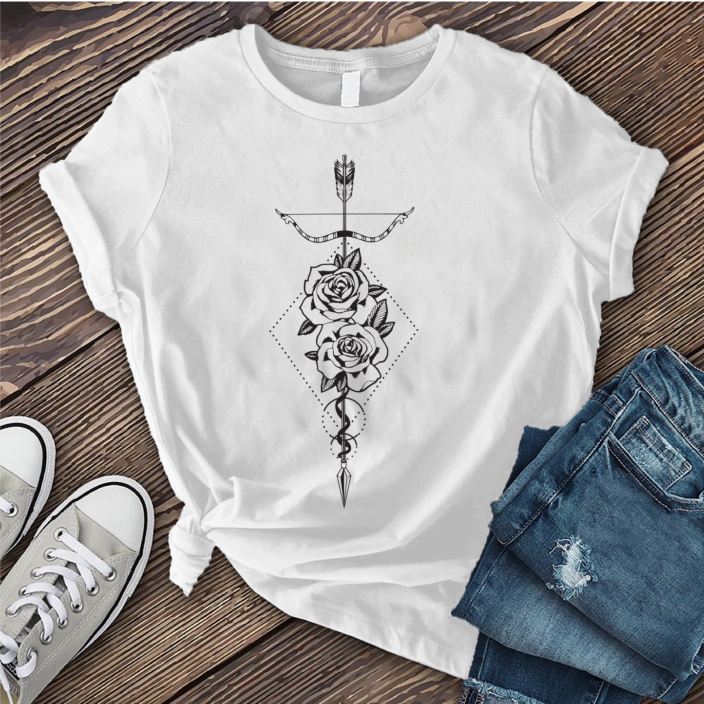 Sagittarius Rose Arrow T-Shirt