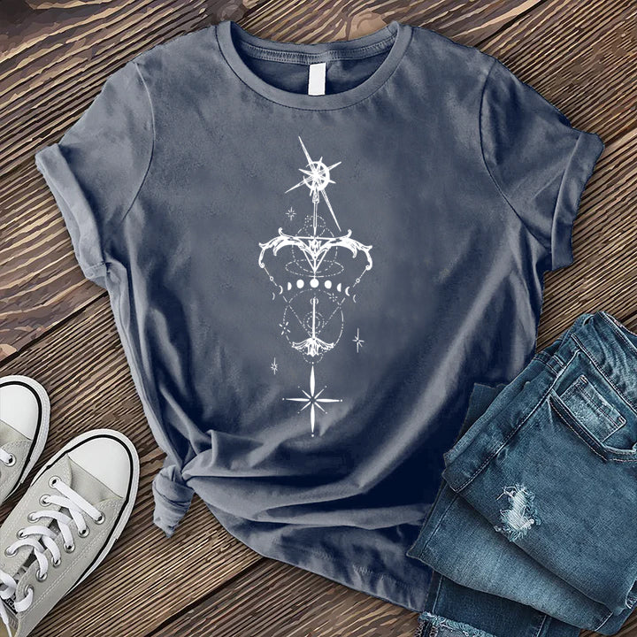 Sagittarius Compass Arrow T-shirt