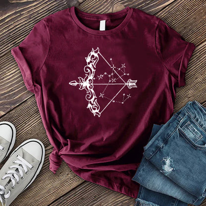 Sagittarius Constellation and Bow T-shirt