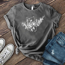 Load image into Gallery viewer, Aries Rose and Constellation T-shirt
