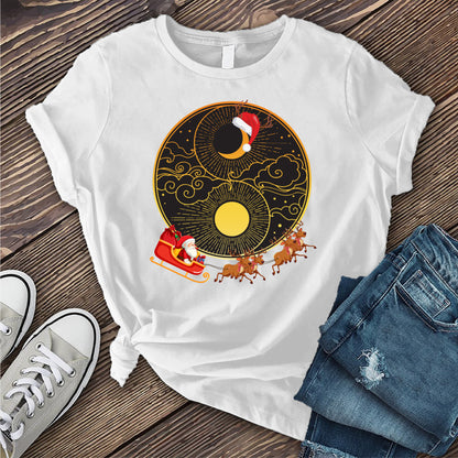 Christmas Sun and Moon Yin Yang T-shirt