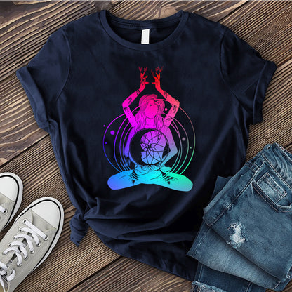 Calm Meditation Rainbow T-shirt