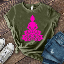 Load image into Gallery viewer, Neon Buddha Flower T-Shirt
