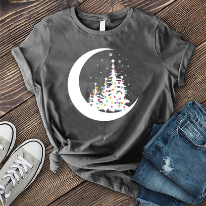 Christmas Moon Tree T-shirt
