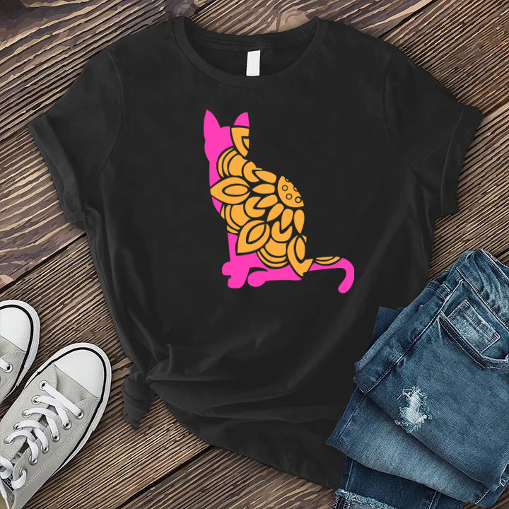 Flower Cat T-Shirt Image