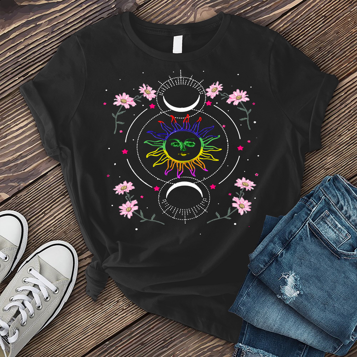 Celestial Sunshine Flowers T-Shirt's Image