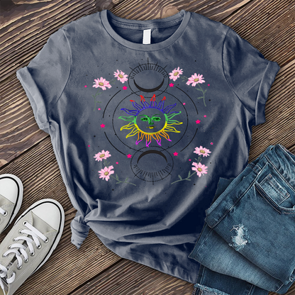 Celestial Sunshine Flowers T-Shirt