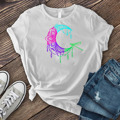 Colorful Moon Dragonfly T-Shirt