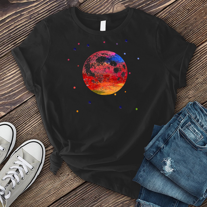 Colorful Moon And Stars T-Shirt