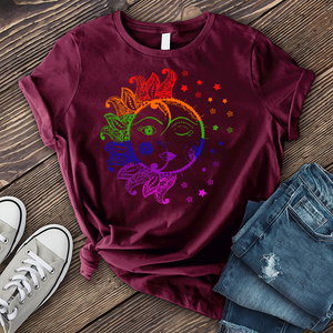Colorful Sun And Moon T-Shirt