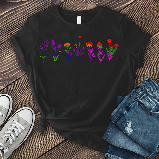 Colorful Plant Flowers T-Shirt