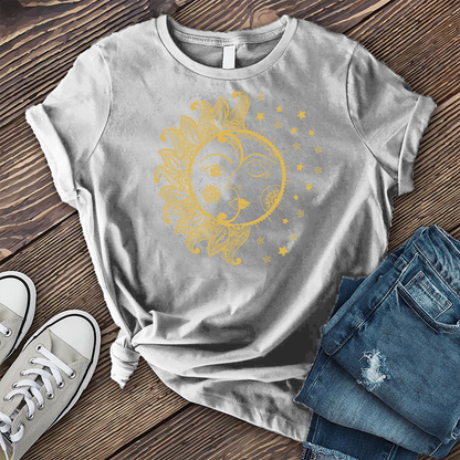 Golden Sun And Moon T-Shirt