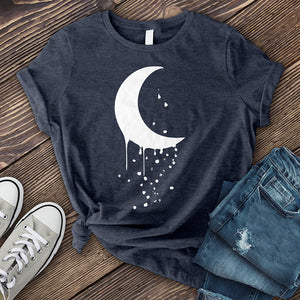 White Dripping Moon T-Shirt