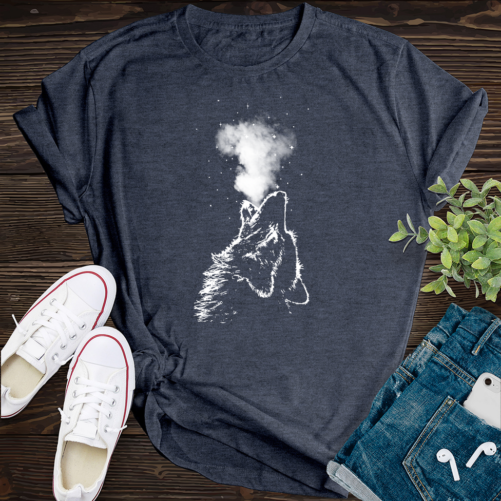 Cosmic Wolf T-Shirt Image