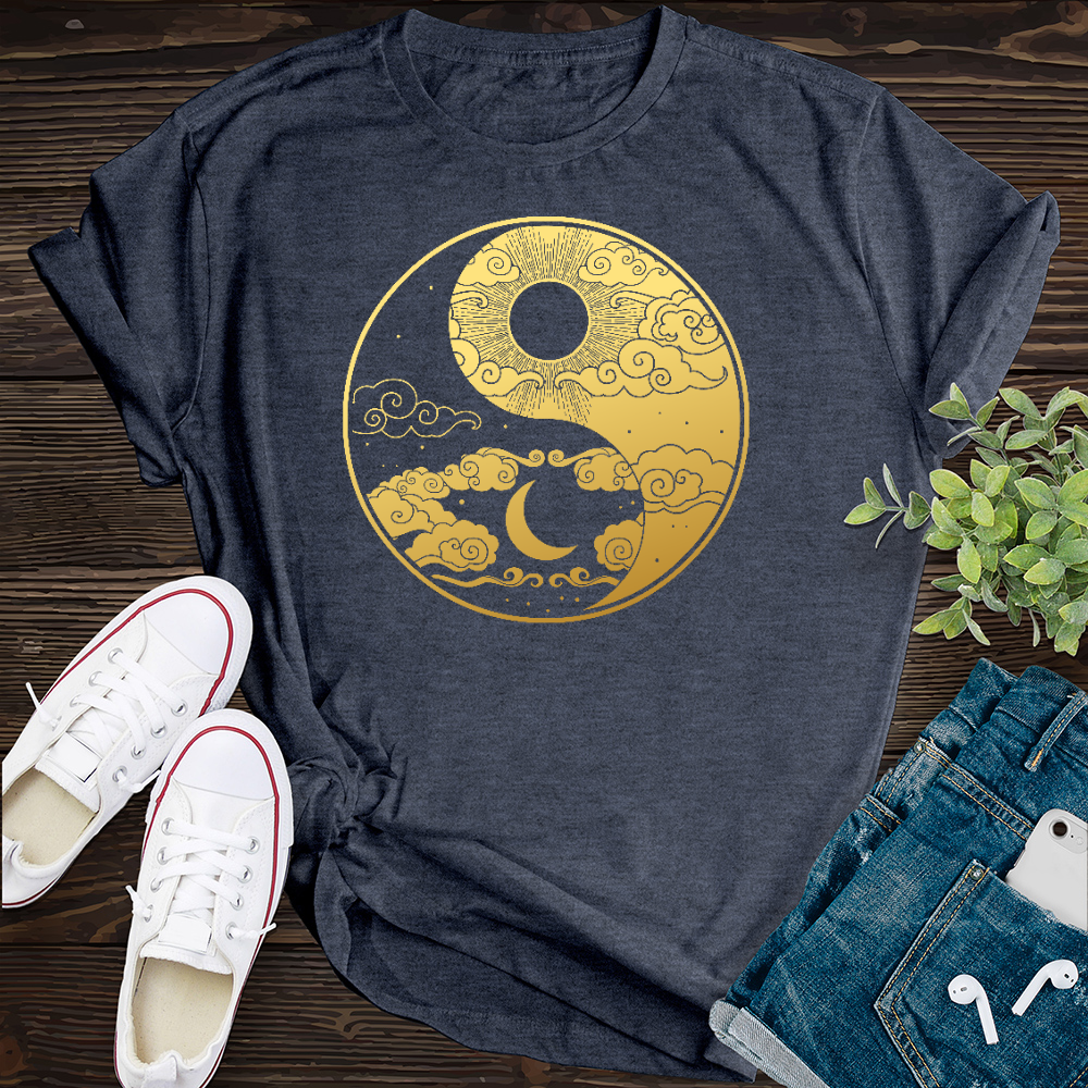 Golden Yin Yang T-Shirt