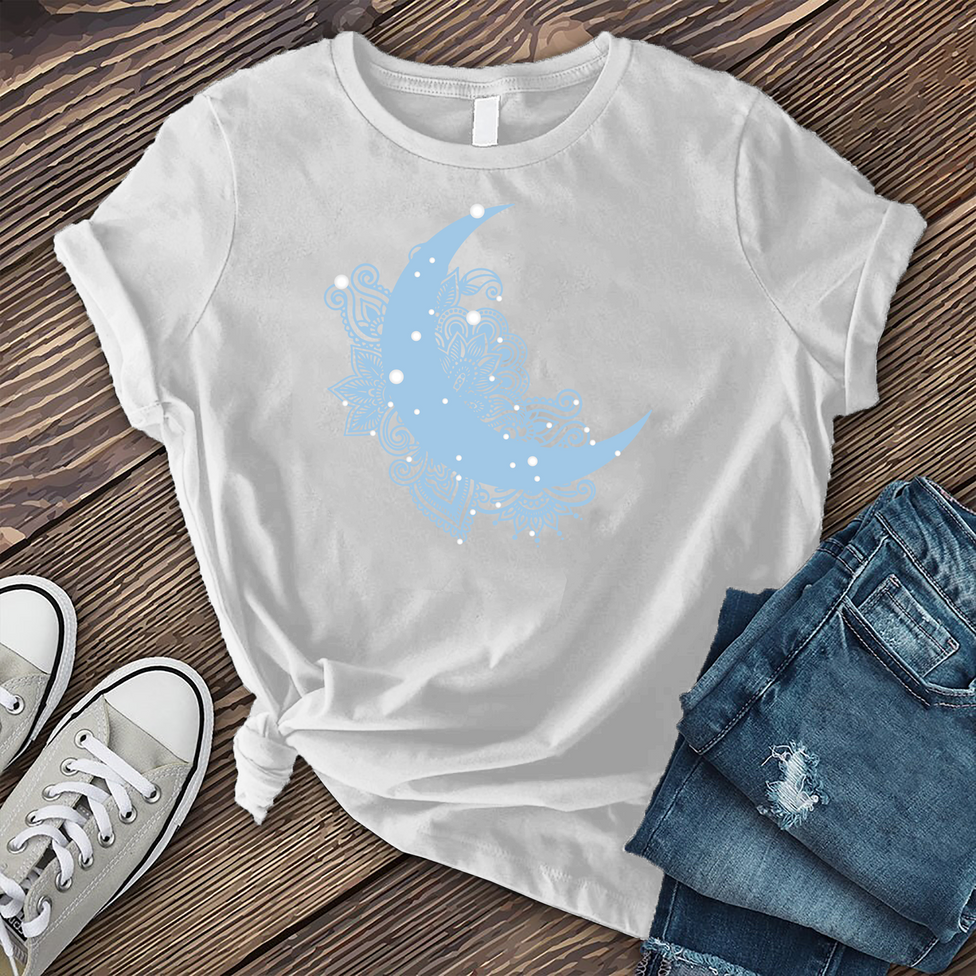 Mandala Snow Moon T-Shirt Image