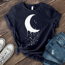Load image into Gallery viewer, White Dripping Moon T-Shirt
