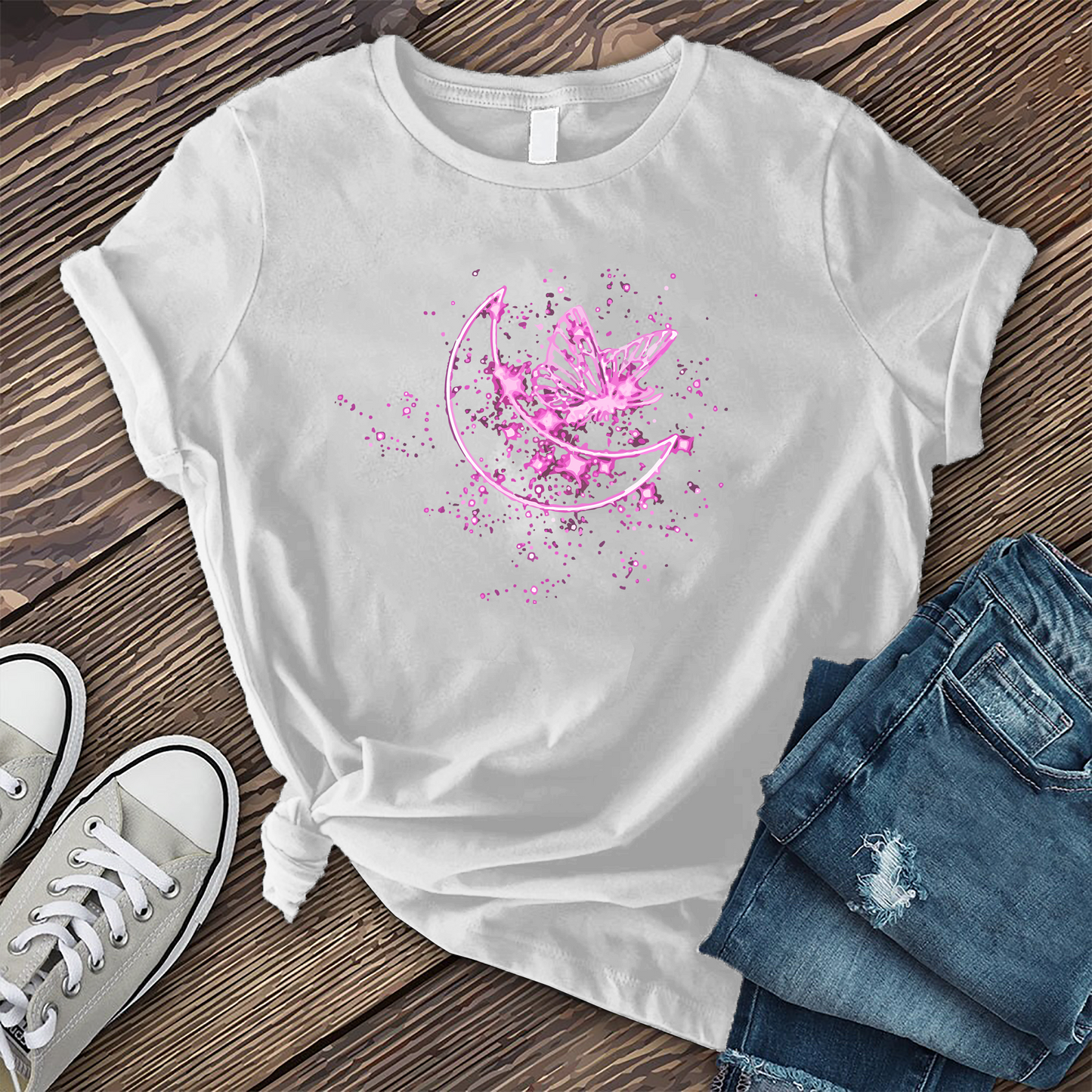 Neon Moon Butterfly T-Shirt