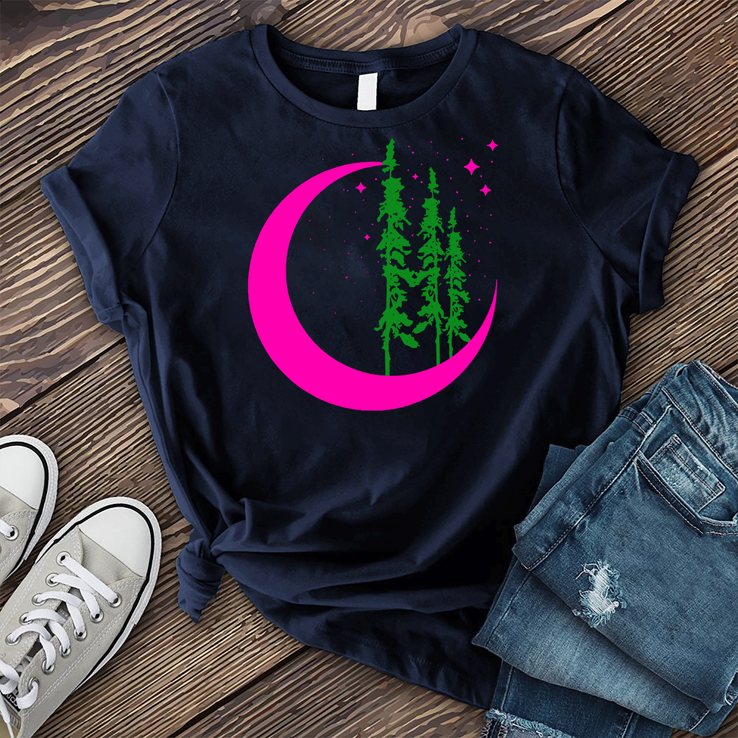 Neon Moon Tree T-Shirt