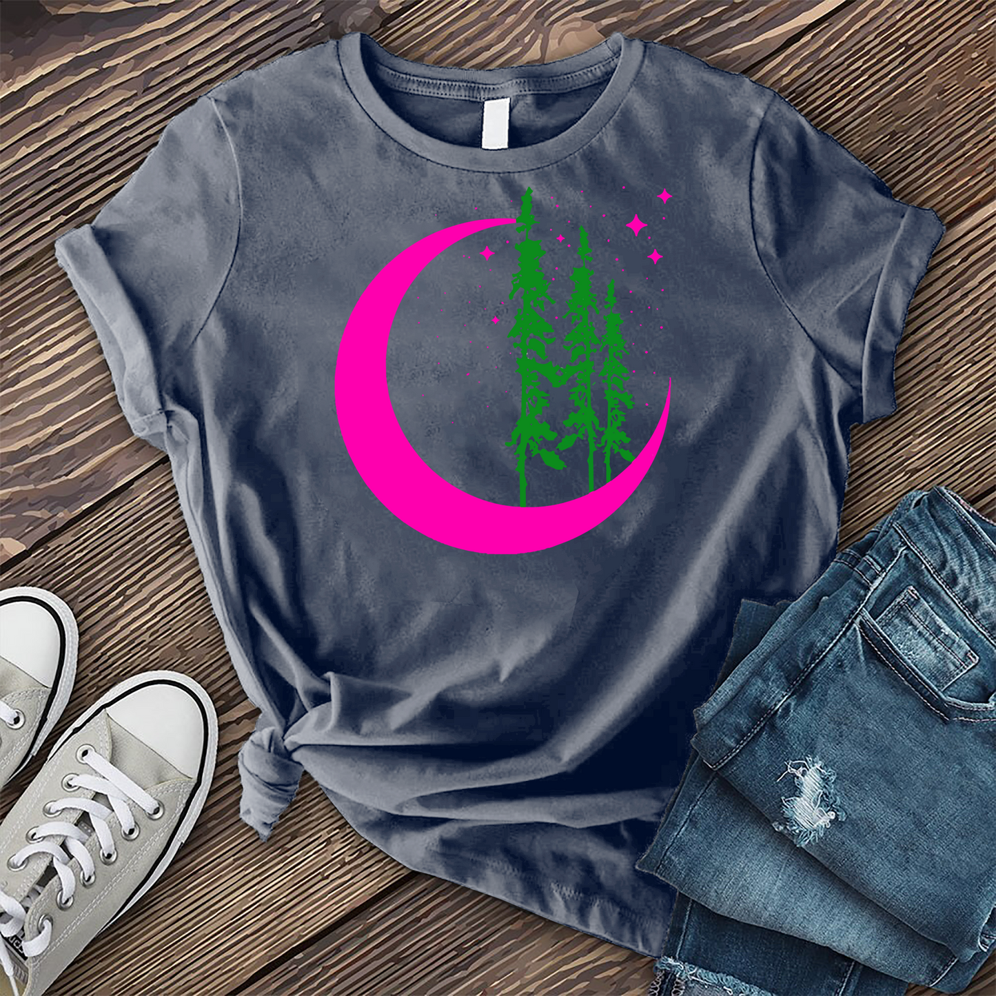 Neon Moon Tree T-Shirt