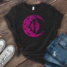 Load image into Gallery viewer, Neon Floral Crescent T-Shirt
