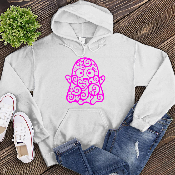 Neon Mandala Ghost Hoodie's Image