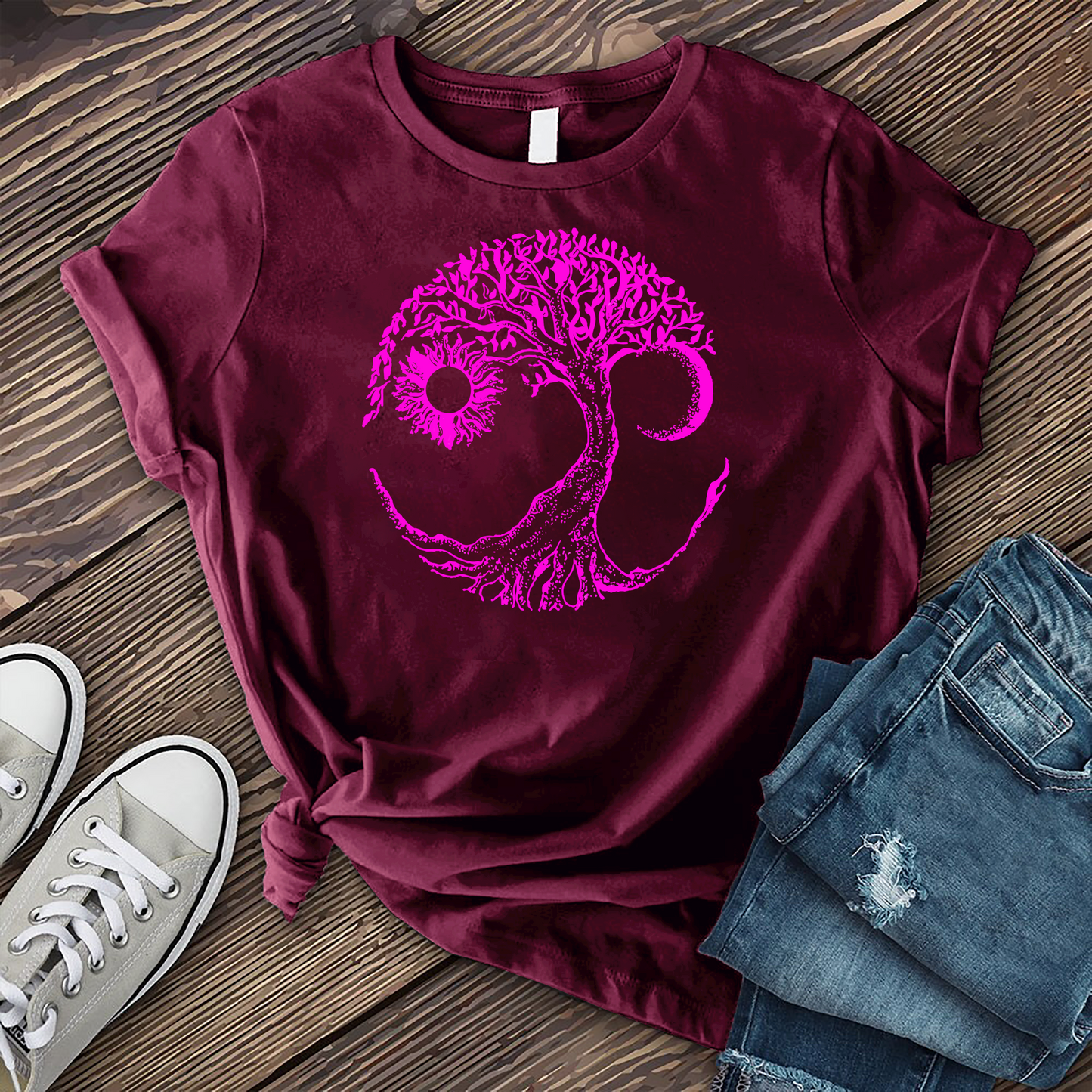 Neon Celestial Tree T-Shirt