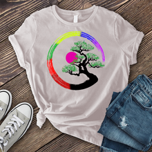 Load image into Gallery viewer, Psychedelic Bonsai Sunset T-Shirt
