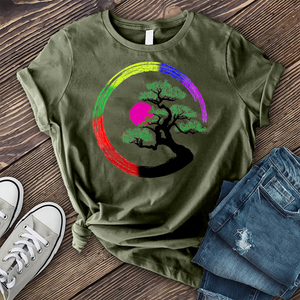 Psychedelic Bonsai Sunset T-Shirt