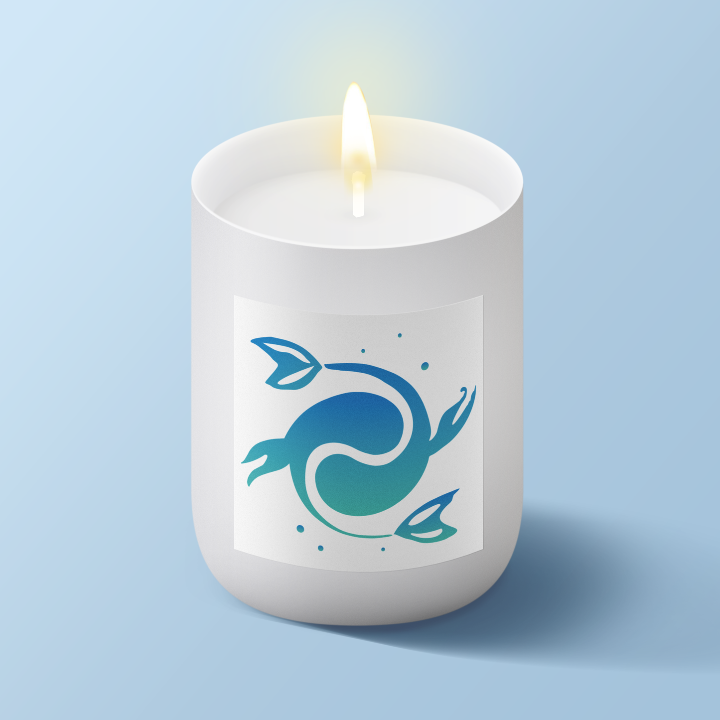 Ombre Pisces Candle