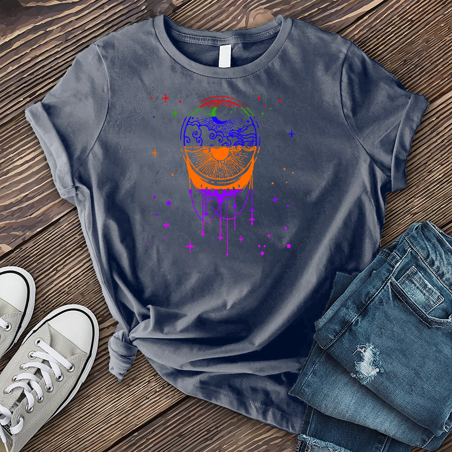 Rainbow Duality Dreamcatcher T-Shirt