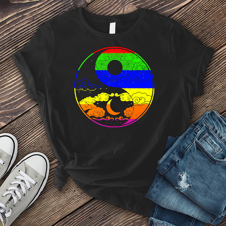 Rainbow Yin Yang T-Shirt's Image